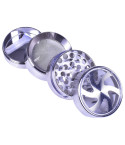 Wind Mill Dual Four-Part Grinder - 40MM - Silver