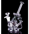 Emerald Essence - Microscope Recycler Bong/Dab Rig- Ash Black