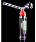 Clear Glass Oil Rig w/ Oil Burner Pipe