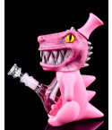 Cute Silicone Dinosaur Bong - Pink