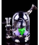 Spooky Witch Bell Jar Silicone Glass Hybrid Bong