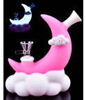 Celestial Crescent – Glow In The Dark Silicone Mini Bong