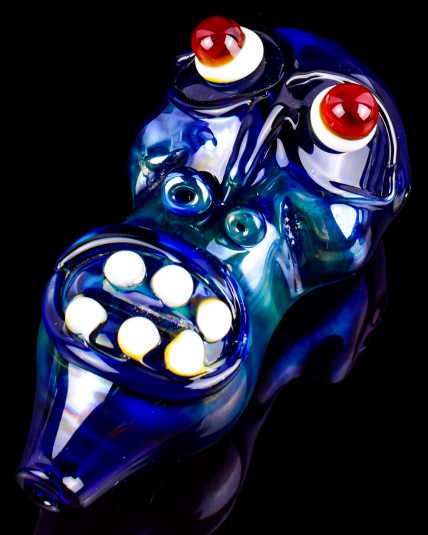 Alien Scream Glass Hand Pipe