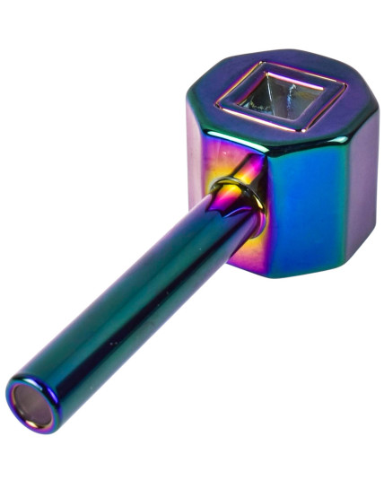 Octagon Shaped Bowl Glass Hand Pipe