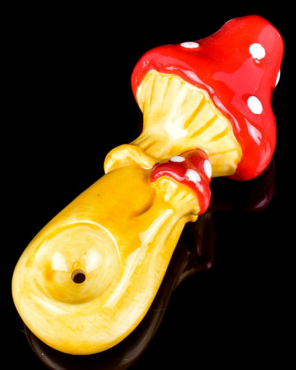  The Magic Mushroom Ceramic Hand Pipe