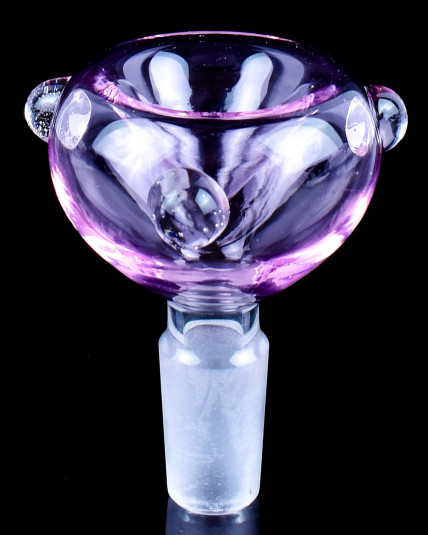 Triclops Orb - 14mm Male Dry Herb Bowl - Pink