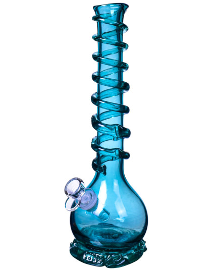 Rosy Ribbon Vase Bong - Teal