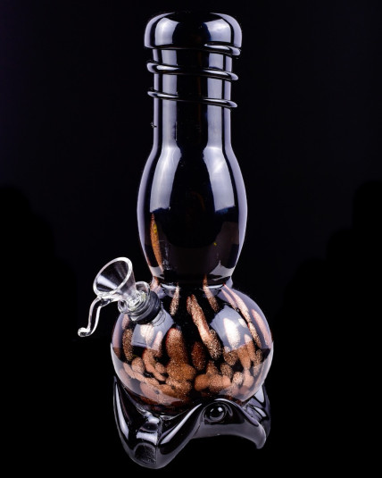 10" Golden Shimmering Dichroic Color Blast Bong 