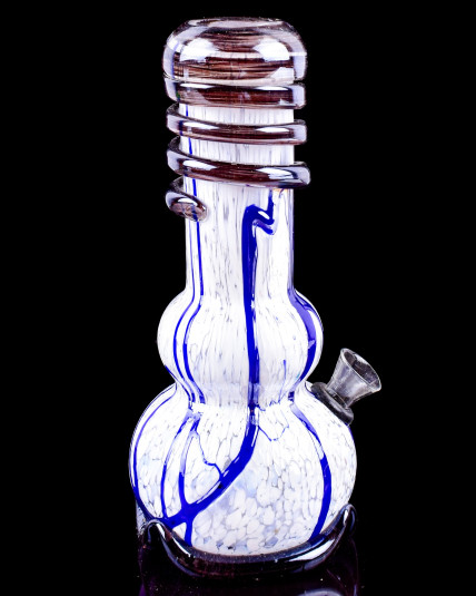 Arctic Swirl Round Base Bong