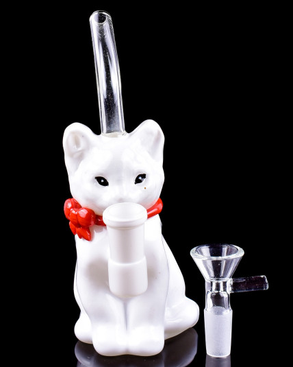 Bow-Tie Cute Kitty Mini Bong