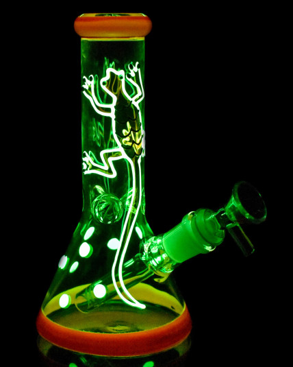 Luminous Chameleon Mini Glow In The Dark Beaker Bong