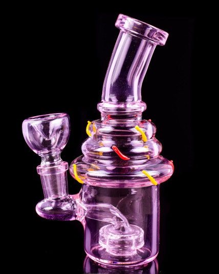 7” Slurpee Donut Cup Bong - Pink