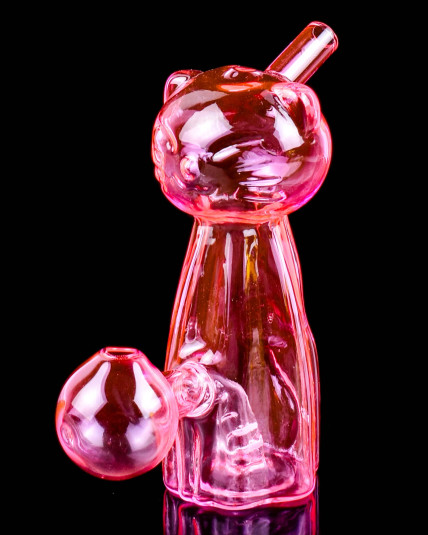 Cute Cat Design Dab Rig Bong Oil Burner