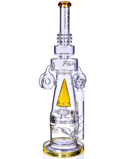 The Great - Lookah® - 18" Double Donut Recycler w/ Sprinkler Perc Bong