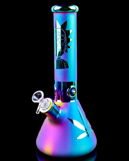 Rick & Morty Iridescent Spectrum Beaker Bong