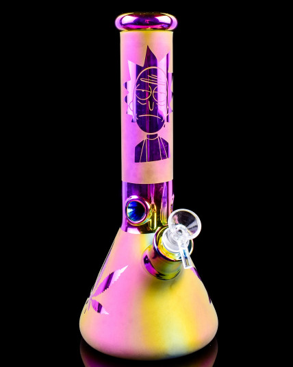 Cosmic Craze - Rick and Morty Iridescent Beaker Bong
