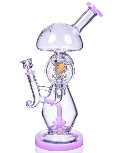 The Smokescope -13" Lookah® Aroma Dome Glass Water Pipe Bong - American Pink