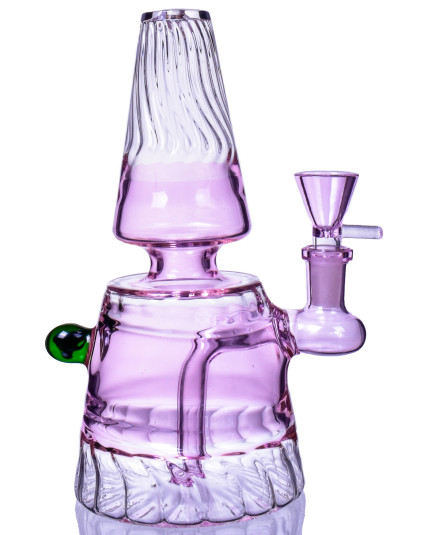 The Nostalgia - Colorful Lava Lamp Beaker Bong - Pink
