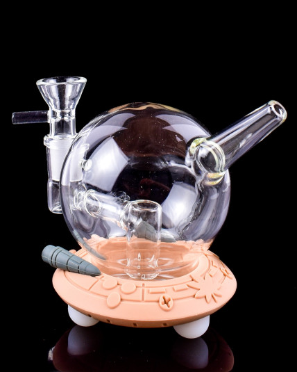 Silicone Glass Hybrid Mini UFO Bong