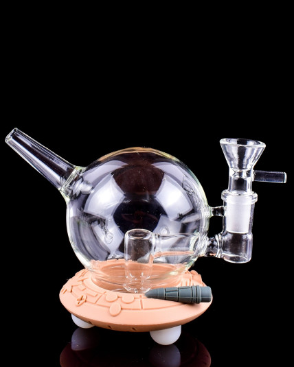 Silicone Glass Hybrid Mini UFO Bong