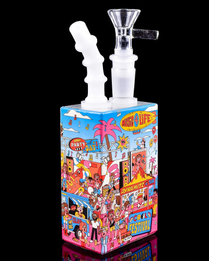 Festive Beats Juice Box Bong/Dab Rig