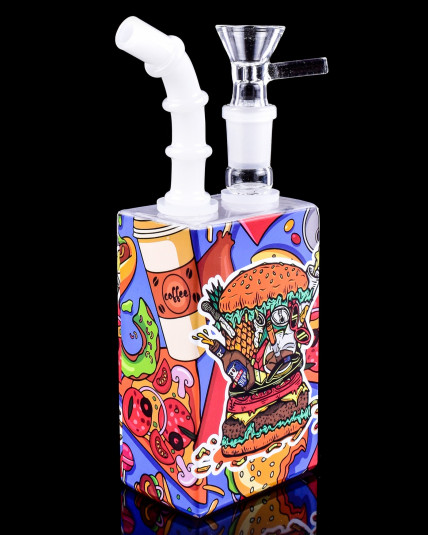 Juicy Burger Juice Box Bong/Dab Rig