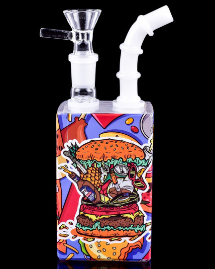 Juicy Burger Juice Box Bong/Dab Rig