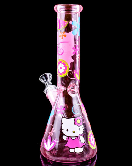 Kitty Bloom Beaker Bong