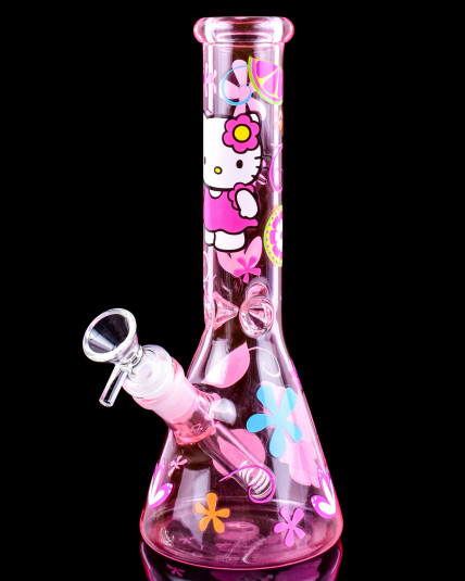 Kitty Bloom Beaker Bong