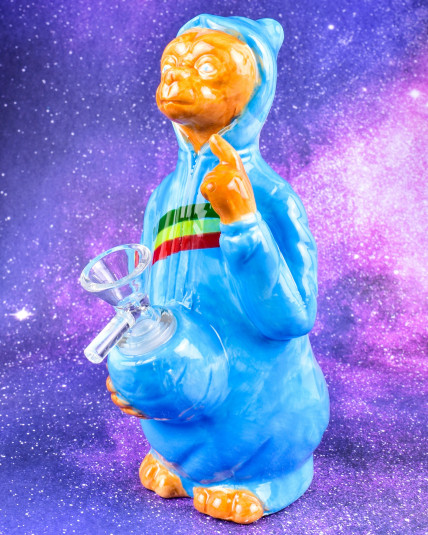 Alien Guy - 8" Ceramic Colorful Bong