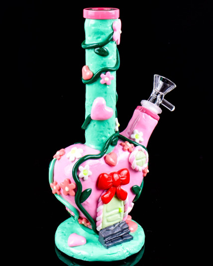 Candy Cottage Heart Bong