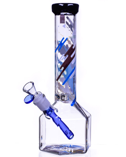 Famous Brandz Design "Octagon" - 12" Hexagon Base Bong
