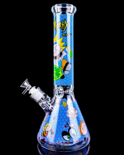 14" Rick & Morty Beaker Bong - Blue