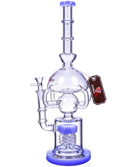 The Intensity - Chill Glass - 16" 4-Arm Domed Recycler Bong
