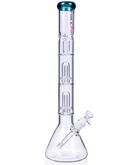 Chill Glass - 19" Triple Inline Showerhead Perc Bong