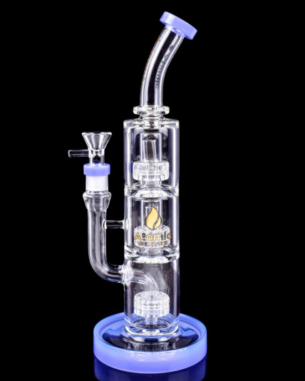 Atomic Glass - Triple Inline Showerhead Perc Bong