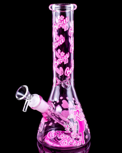 10" Pink Doll Beaker Bong - Girly Pink Bong