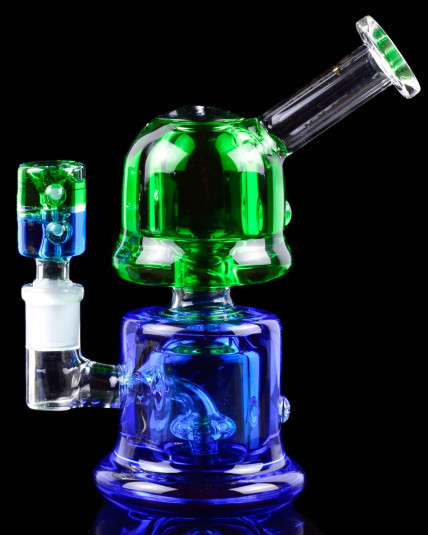 DuoTone Twilight - Clover Glass - Double Chamber Glycerin Bong