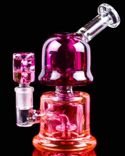 DuoTone Twilight - Clover Glass - Double Chamber Glycerin Bong