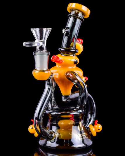 Duck Parade - Atomic Glass - Showerhead Recycler Bong/Dab Rig