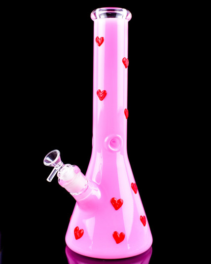 Love Hearts Beaker Bong