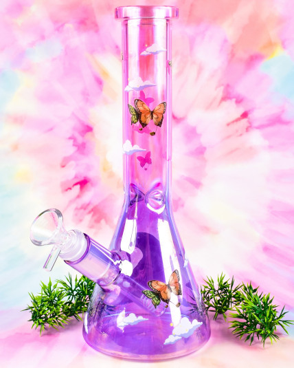 Butterfly Dreams Beaker Bong