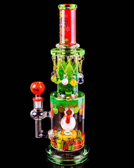 Cheech Glass – Holiday Ornament Christmas Tree Bong - Limited Edition