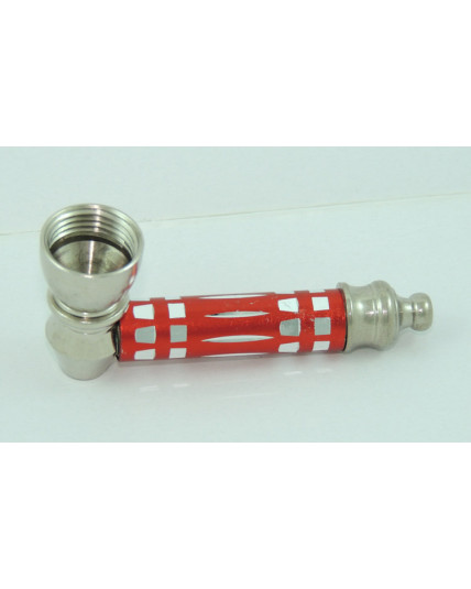Metal pipe Red with Lid