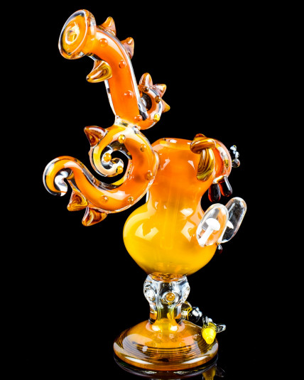Dragon’s Breath Golden Fumed Bubbler