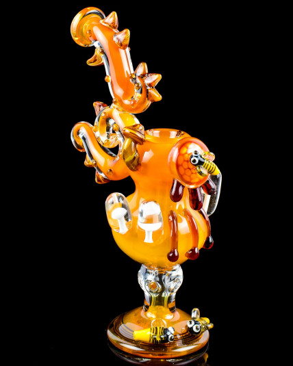 Dragon’s Breath Golden Fumed Bubbler
