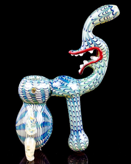  Dragon Mouth - 10" Sherlock Rhaegal Inspired Bubbler