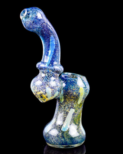 Fritted Glass Wizard - 6" Bubble Trap Fritted Sherlock Bubbler