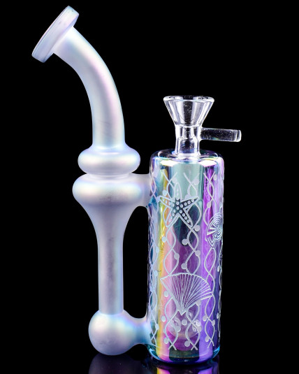 Mystic Reef Etched Iridescent Bong