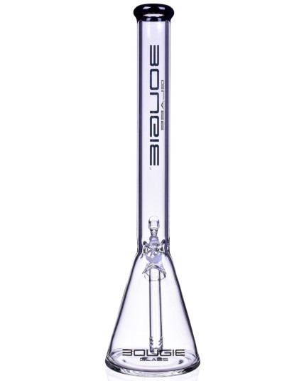 Bougie™ Glass - 16" Narrow Neck Beaker Bong - Black